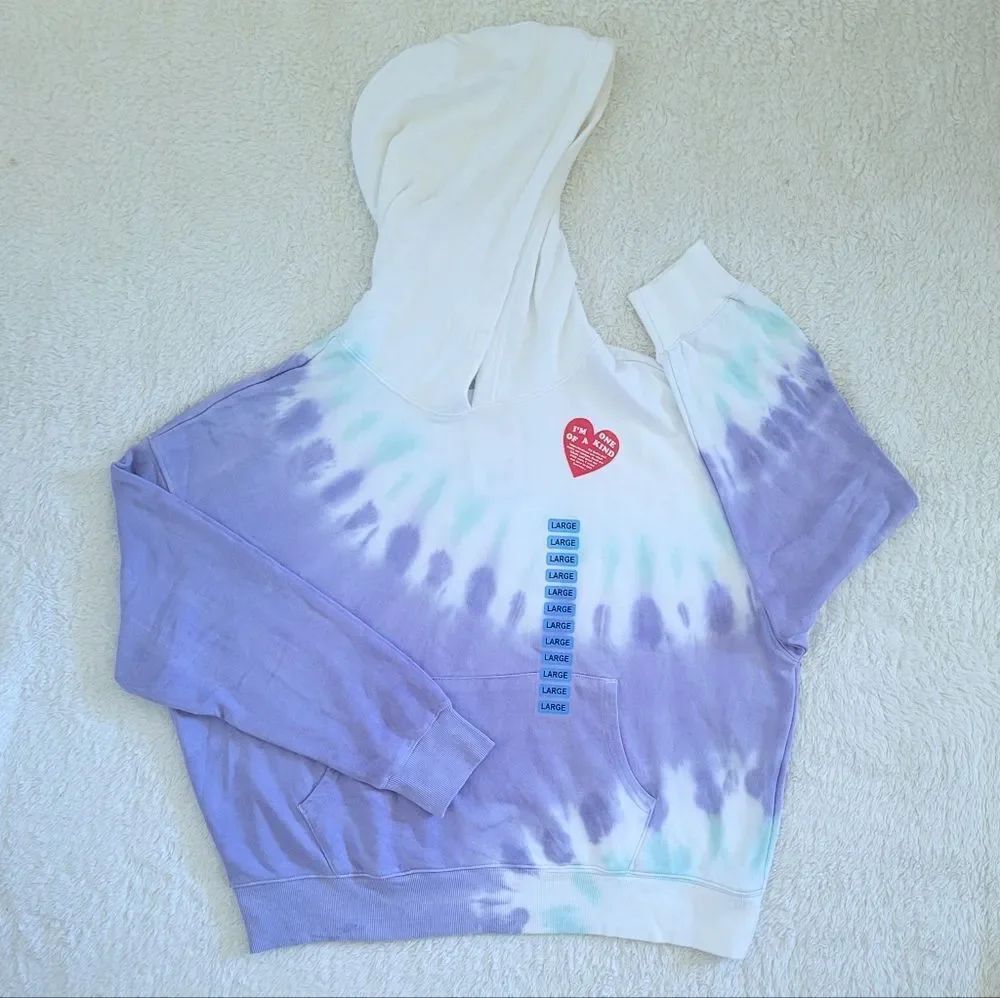 Wildfox🦊 Periwinkle Tie Dye☮️ Hoodie - NWT